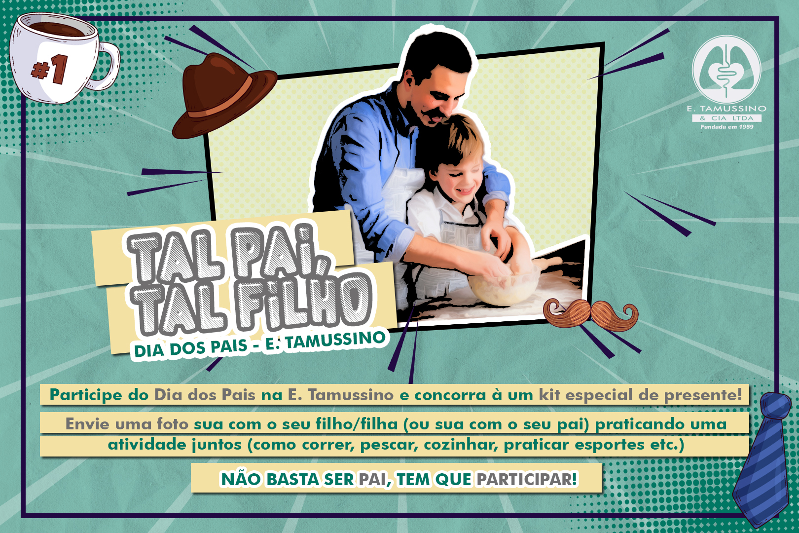 Dia dos Pais registra momento especial entre pai e filho