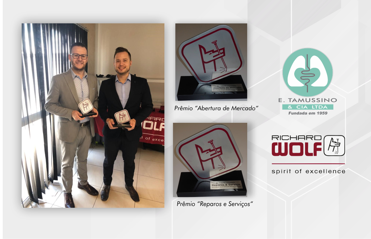 E.Tamussino premiada em 2 categorias pela parceria com a Richard Wolf
