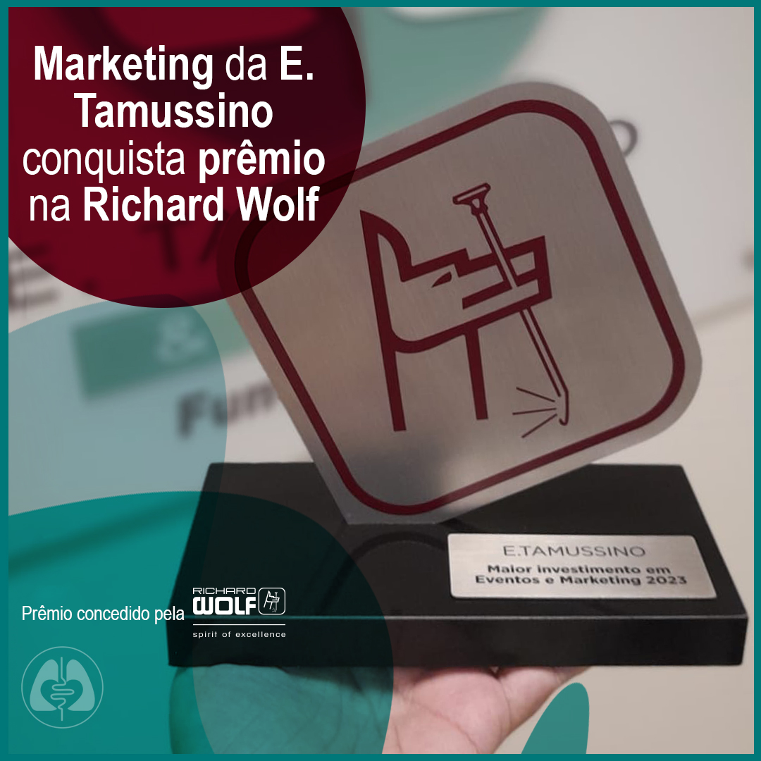 Marketing da E.Tamussino recebe premiação da Richard Wolf